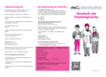 Informationsblatt zu den Kursen Deutsch als Zweitsprache als pfd-Datei, Größe 895 kB