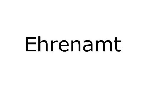 Schriftzug "Ehrenamt"