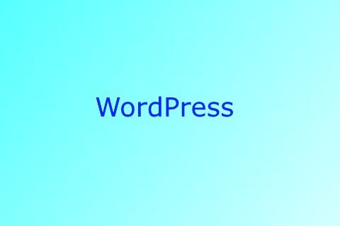 Foto mit den Schriftzug "WordPress"