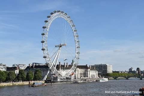 Bild von London-eye (Riesenrad in London) von Hatfield auf Pixabay